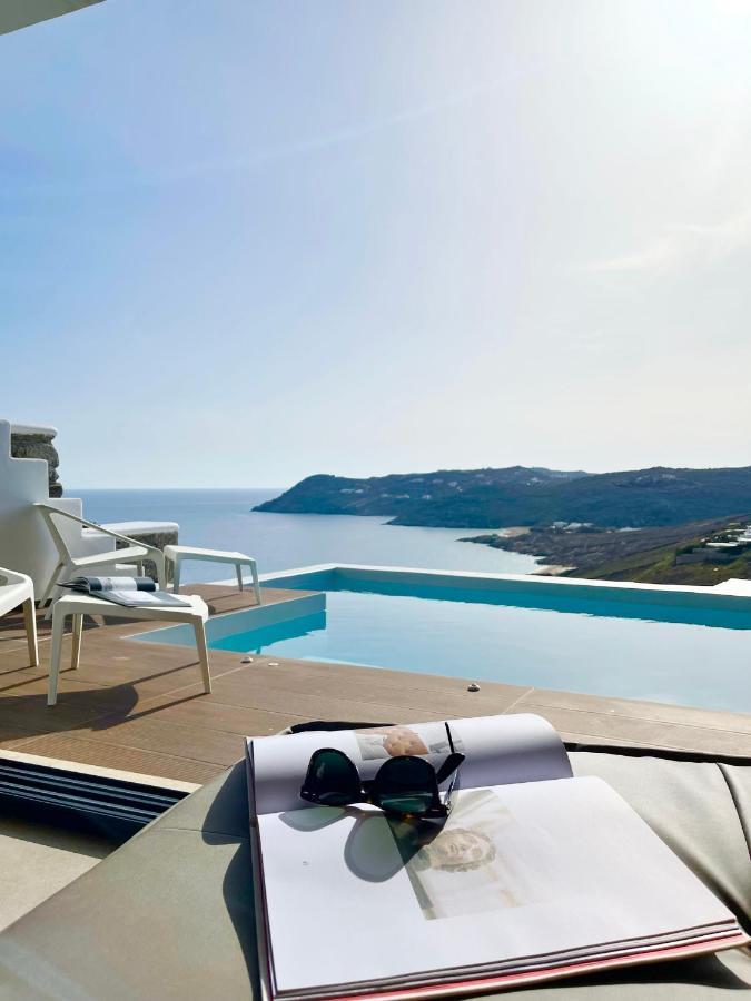 Luxury House With Private Pool At Elia Beach Mykonos Town Exteriör bild