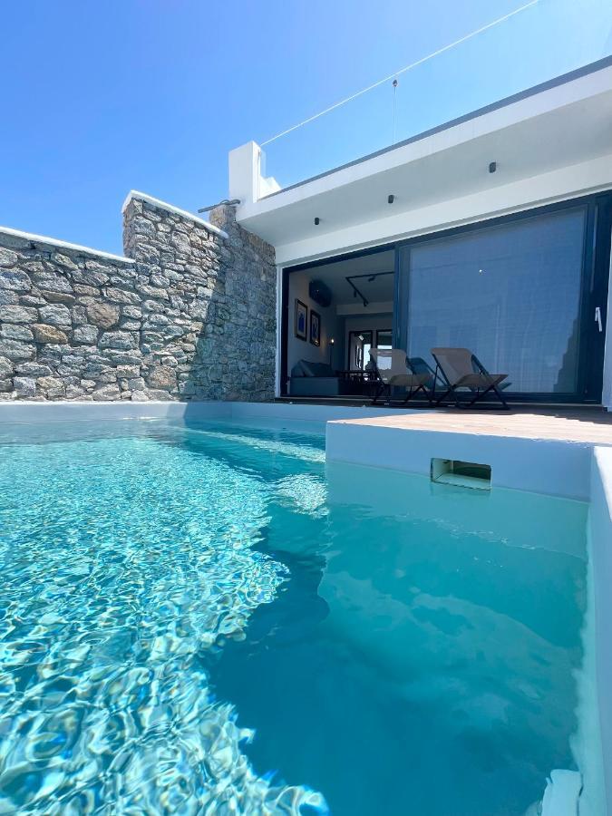 Luxury House With Private Pool At Elia Beach Mykonos Town Exteriör bild