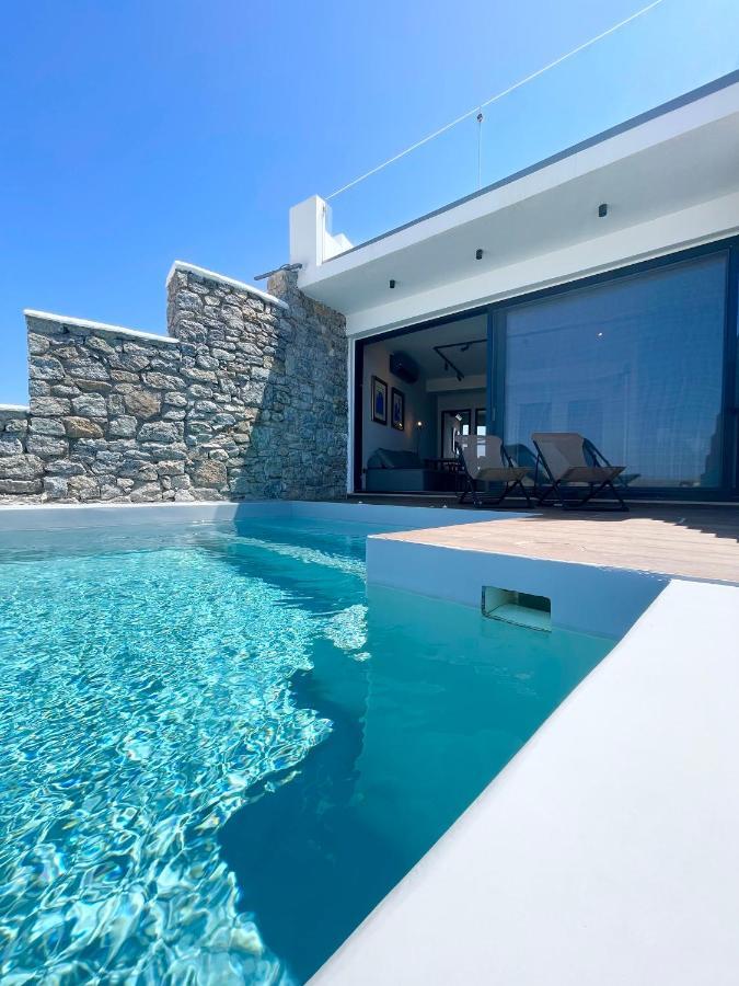 Luxury House With Private Pool At Elia Beach Mykonos Town Exteriör bild