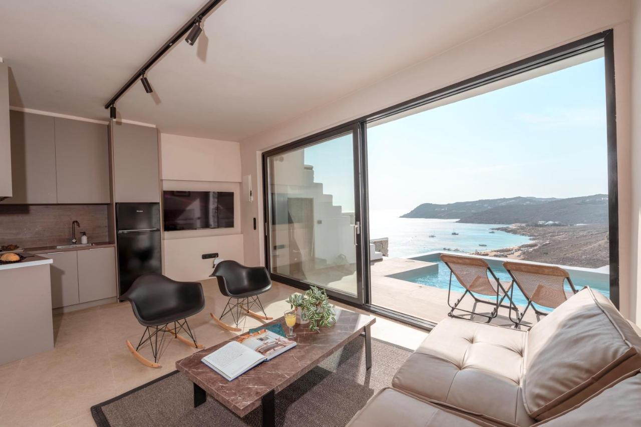 Luxury House With Private Pool At Elia Beach Mykonos Town Exteriör bild