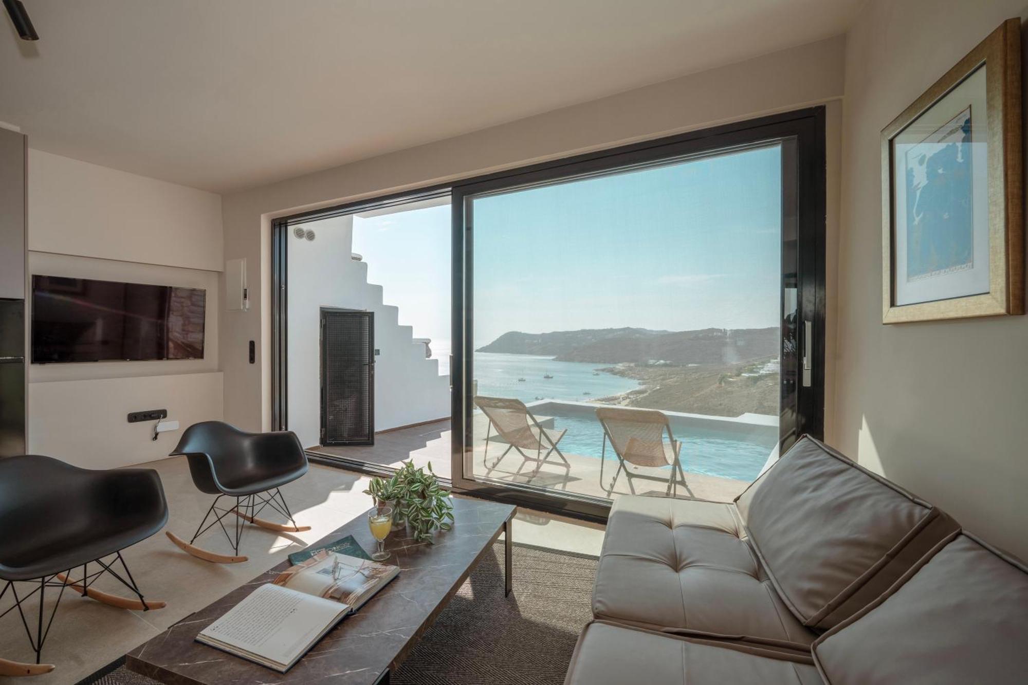 Luxury House With Private Pool At Elia Beach Mykonos Town Exteriör bild