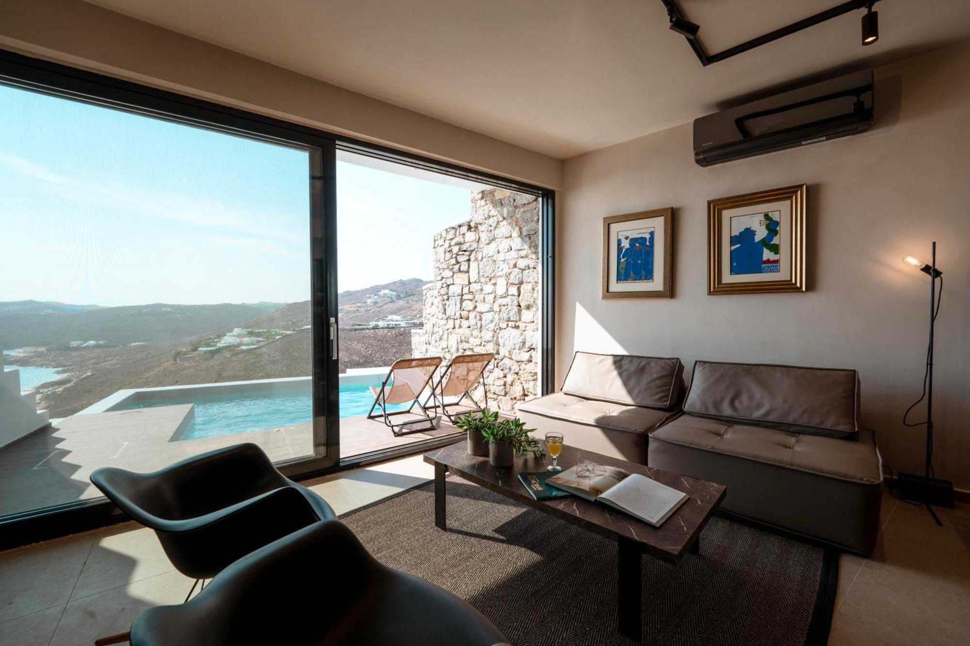 Luxury House With Private Pool At Elia Beach Mykonos Town Exteriör bild