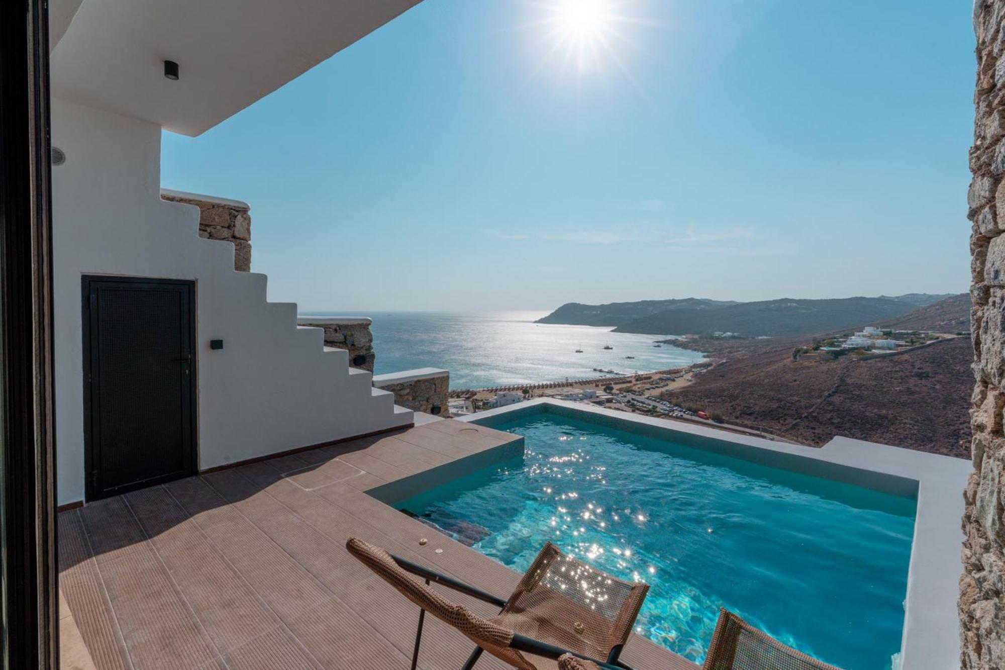 Luxury House With Private Pool At Elia Beach Mykonos Town Exteriör bild