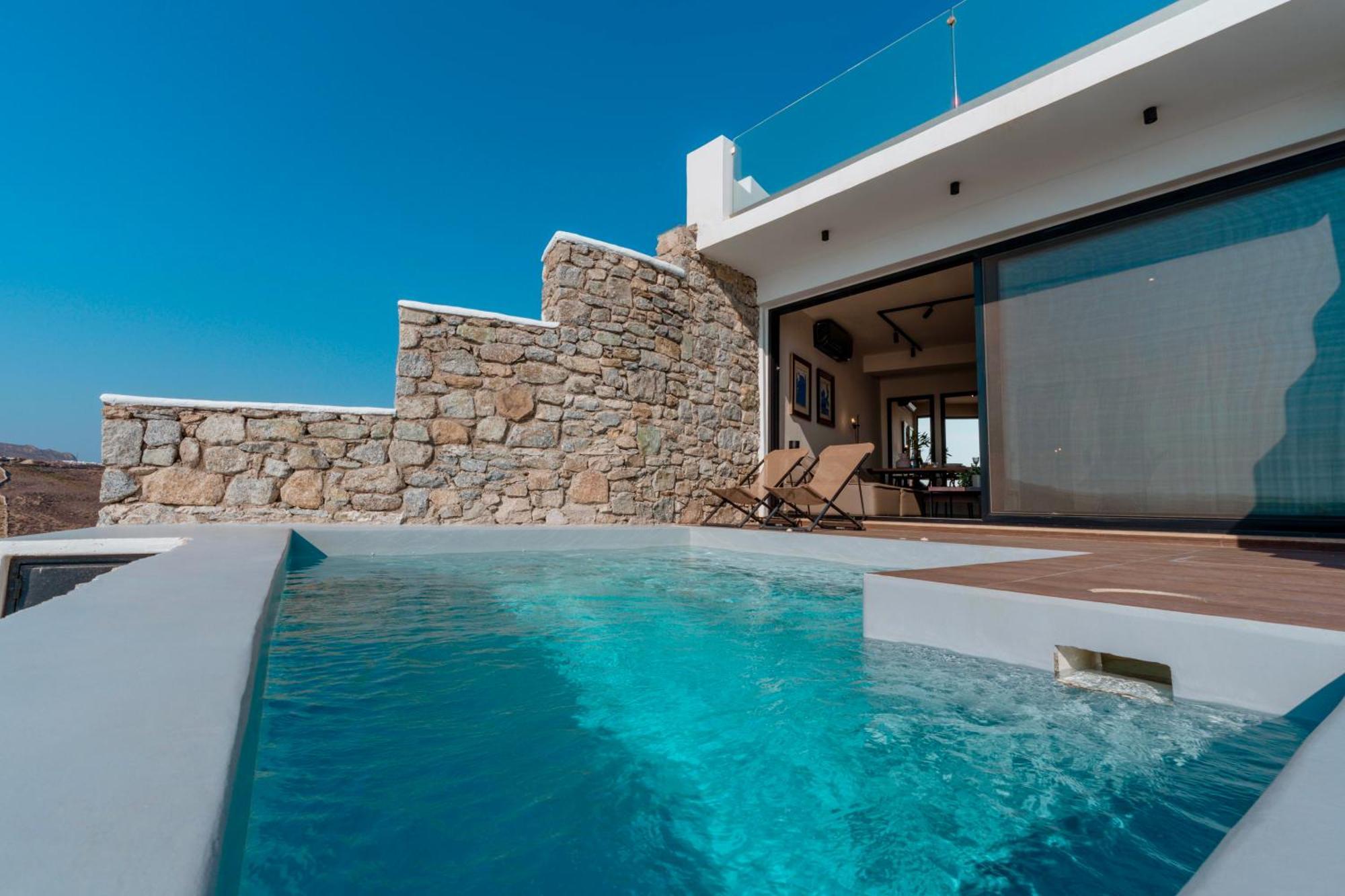 Luxury House With Private Pool At Elia Beach Mykonos Town Exteriör bild
