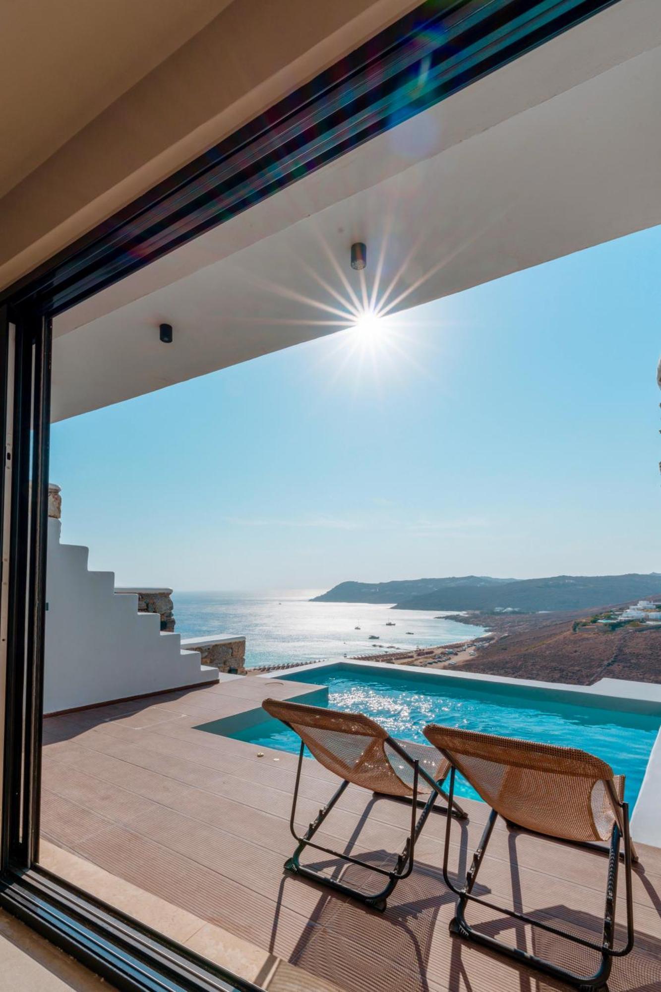 Luxury House With Private Pool At Elia Beach Mykonos Town Exteriör bild