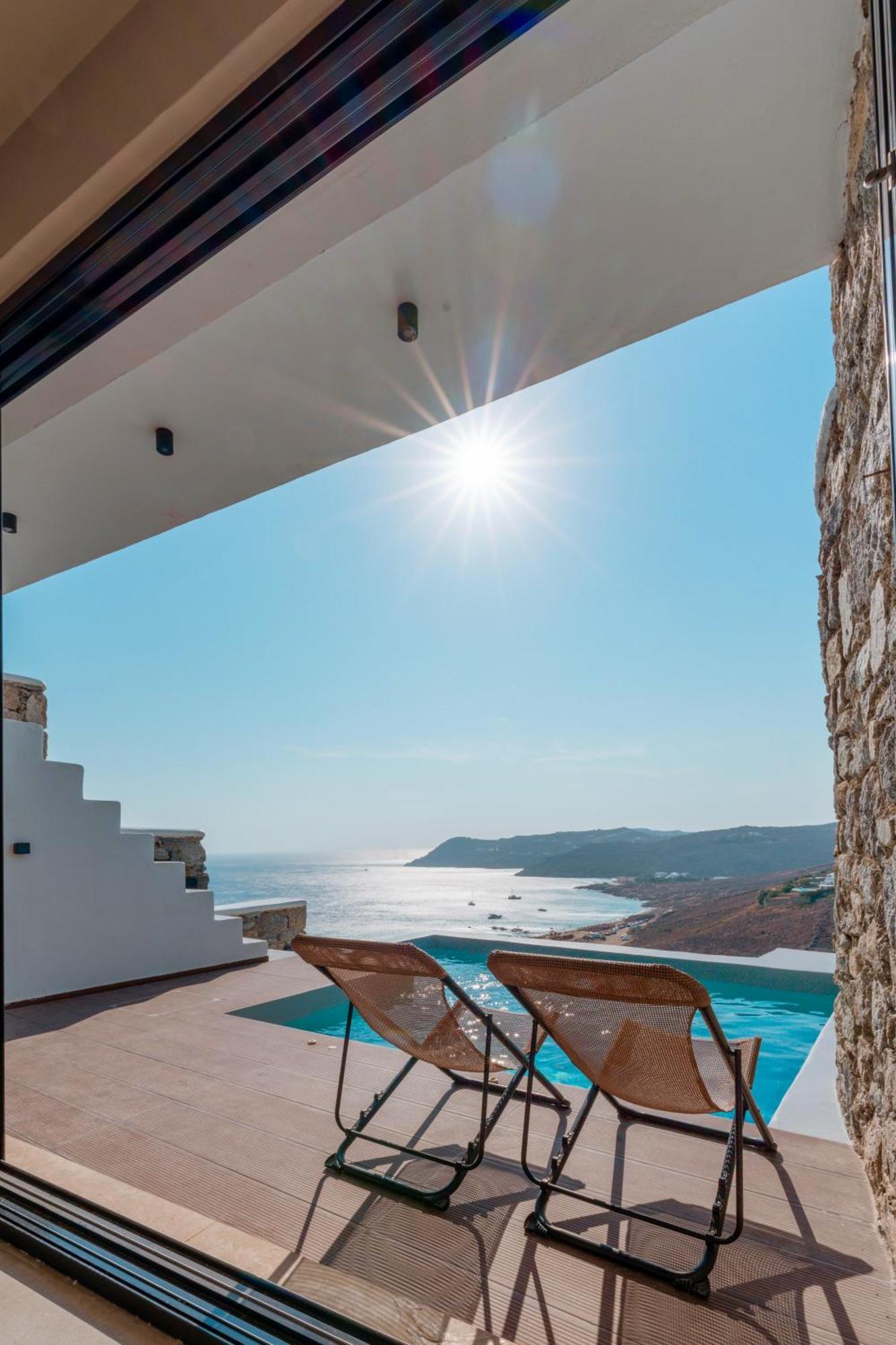 Luxury House With Private Pool At Elia Beach Mykonos Town Exteriör bild